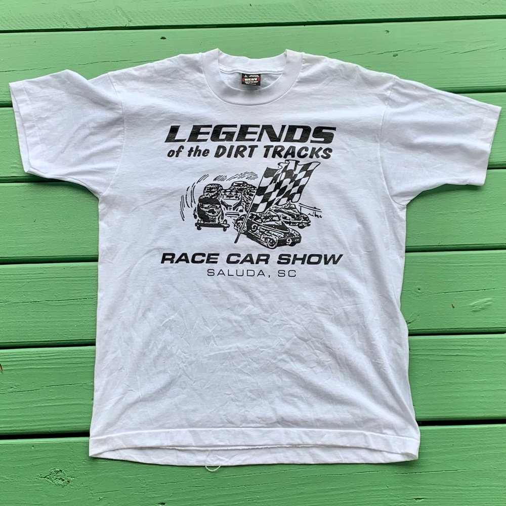 Vintage NASCAR Dirt Racing Single Stitch Tee Shirt